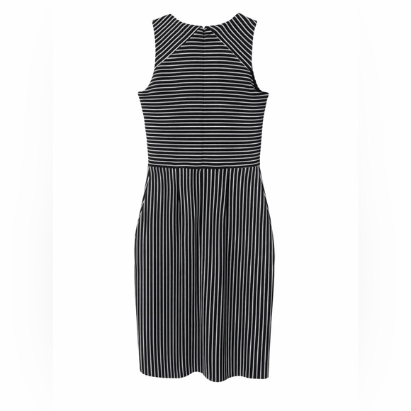 Banana Republic Black and White Strapless Stripe Dress - Picture 3 of 4